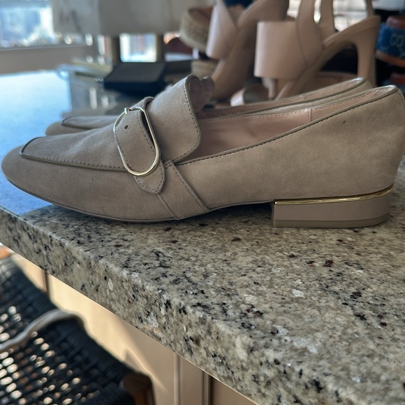 Reiss Women's Suede Buckle Detail Loafers 7.5 - Picture 8 of 12